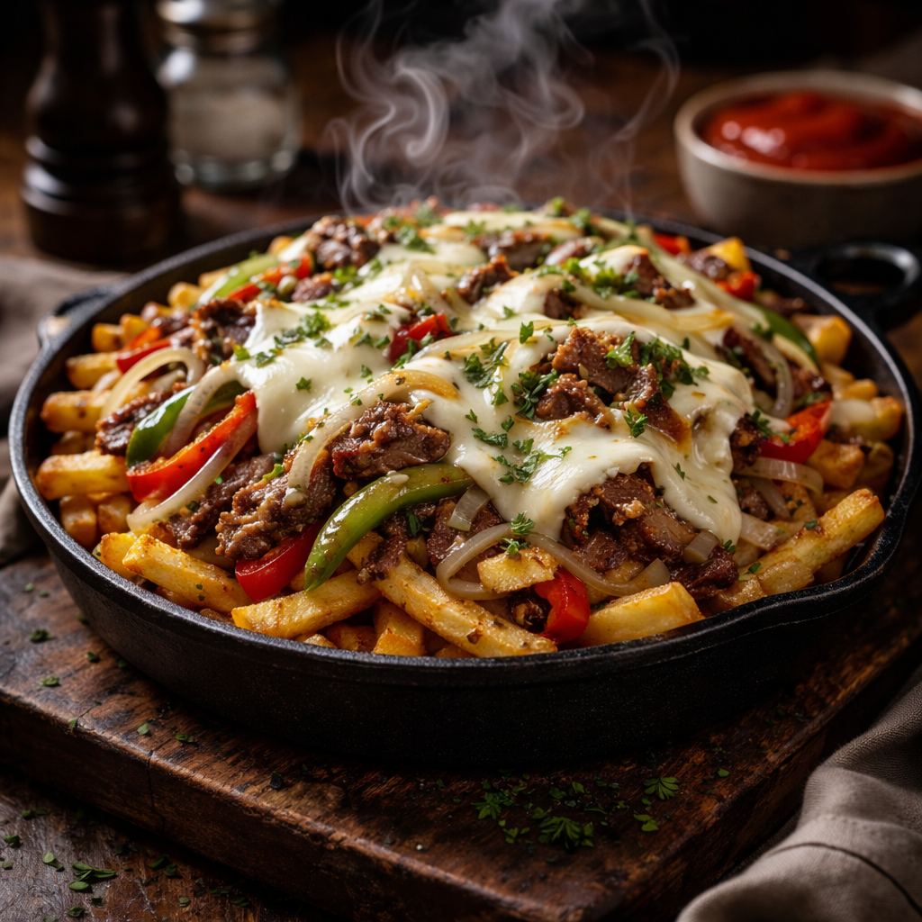Pepper Steak Loaded Fries